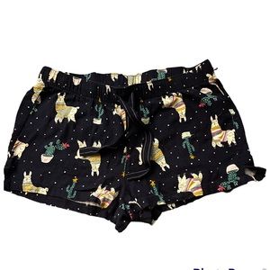 Old Navy Christmas Llama Pajamas Shorts/Bottoms